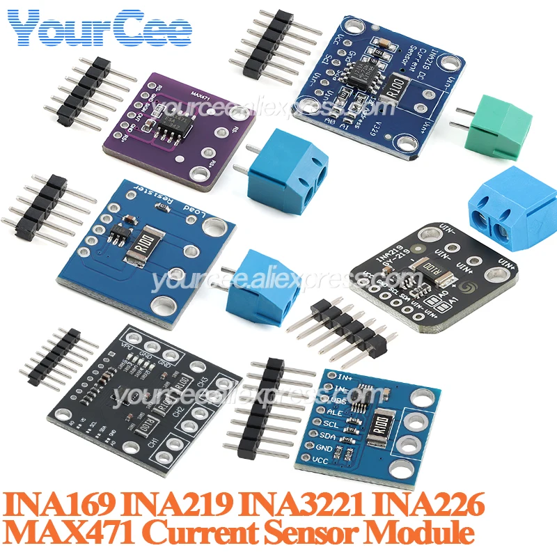 Módulo Sensor de corriente GY-219 INA219, placa de ruptura de energía GY219 I2C para Arduino INA169 MAX471 INA3221 INA226 ACS758LCB, 2 uds./1 ud.