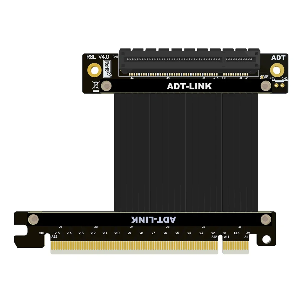 Adaptador de Cable de extensión PCIE 4,0 X16 a X8, soporte de expansión, tarjeta USB, tarjeta de captura, convertidor de tarjeta de red inalámbrica por cable PCIE4.0 - imagen 2