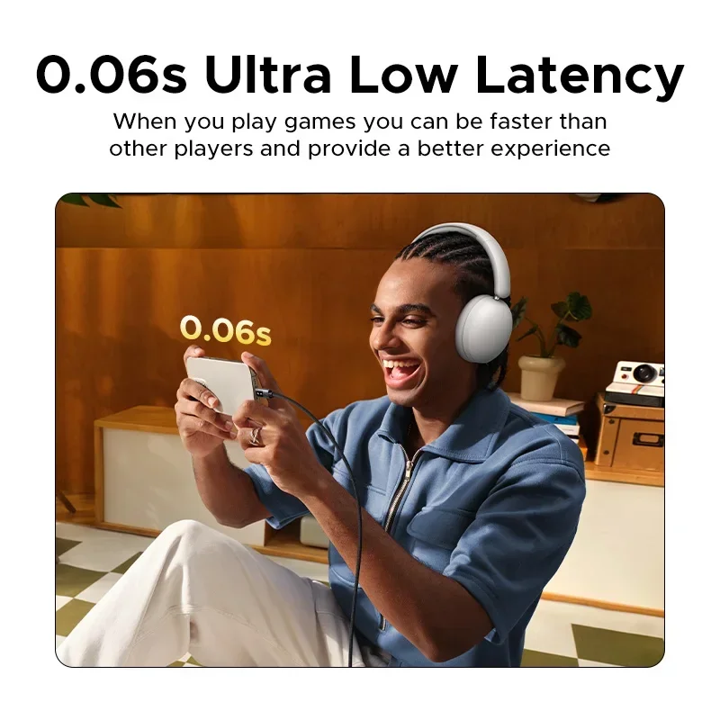 UGREEN Studio Max2 auriculares inalámbricos Bluetooth 5,4 estéreo HiFi sobre la oreja auriculares con micrófono regalos personalizados accesorios para PC - imagen 3