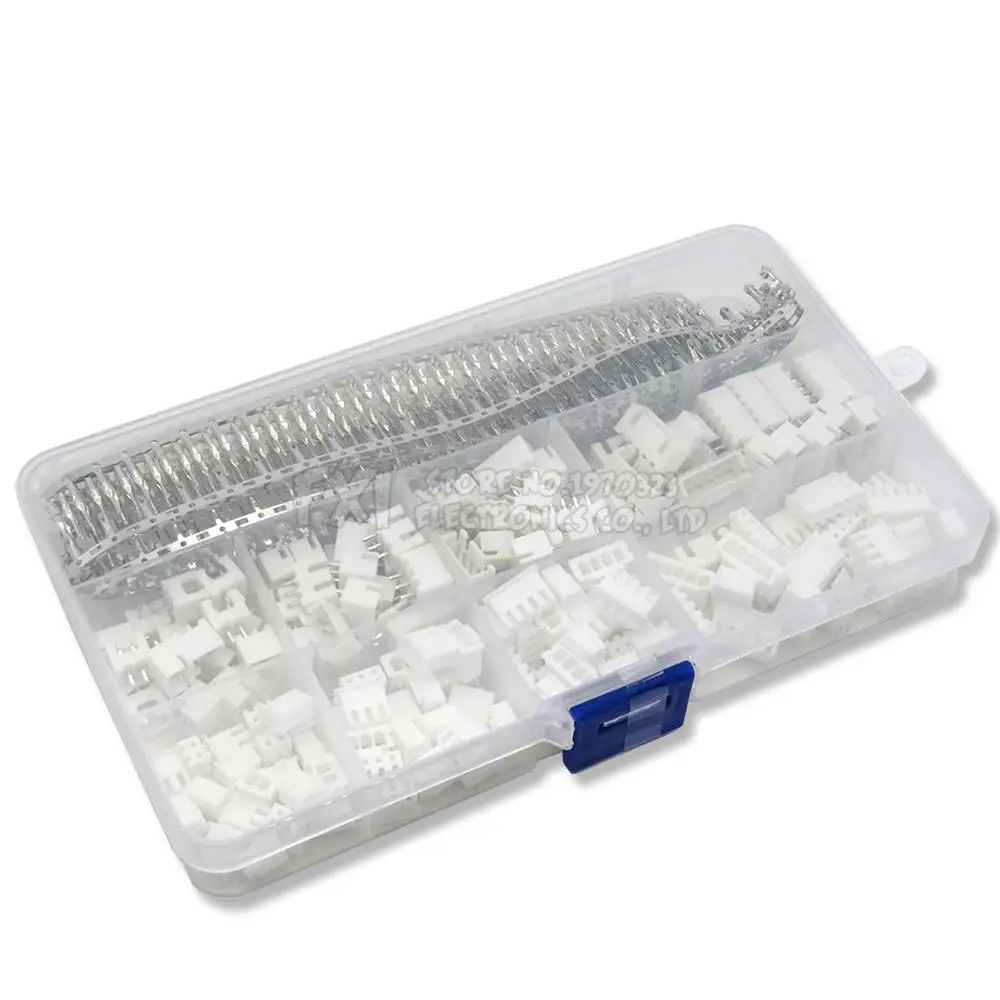 Kit de terminales de paso XH2.54 2p 3p 4p 5 pines 560mm, conector JST, carcasa, adaptador de conectores de cable XH DIY, 2,54 piezas