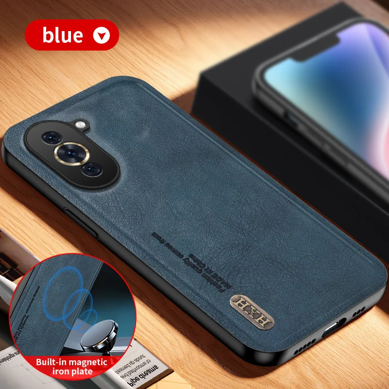 Funda de cuero PU de lujo para Huawei Nova 10 11 Pro, cubierta trasera protectora magnética, carcasa de teléfono para Huawei Nova 9 Se Nova10