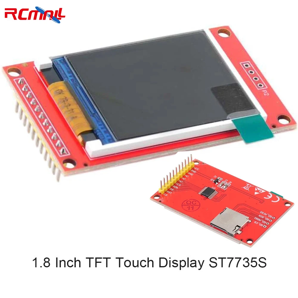 Módulo de pantalla LCD TFT de 1,8 pulgadas SPI ST7735S 128x160 5V/3,3 V con ranura para tarjeta para Arduino U NO Mega-2560 ESP32