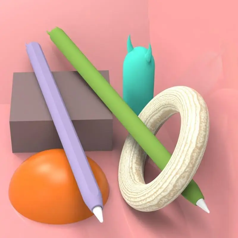 Y1UB Funda protectora silicona iPencil con 3 tapas antiarañazos para 1.º/2.º - imagen 4