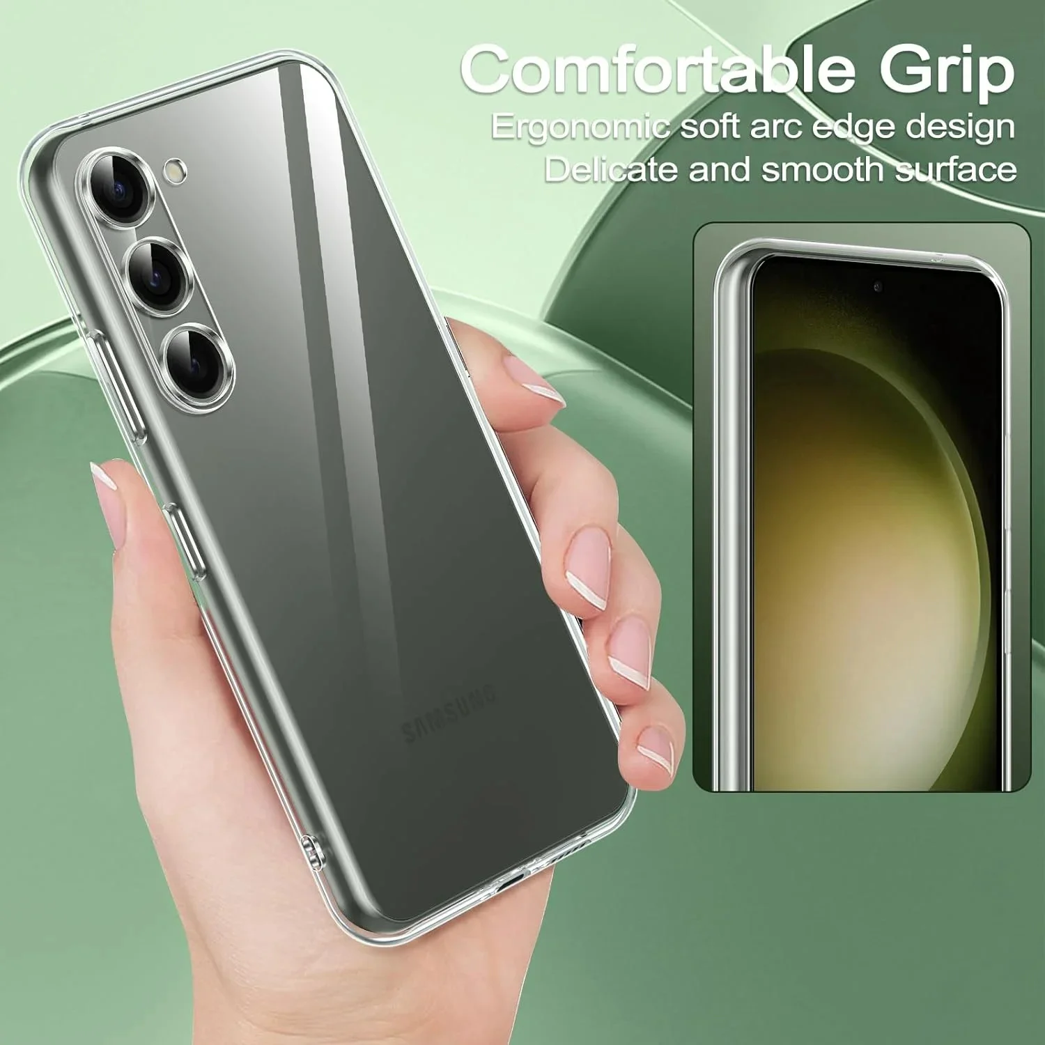 Funda suave de silicona transparente para Samsung Galaxy S25 Ultra S24 S23 S21 FE S22 Ultra Plus, Fundas para Samsung A14 A34 A54 - imagen 4