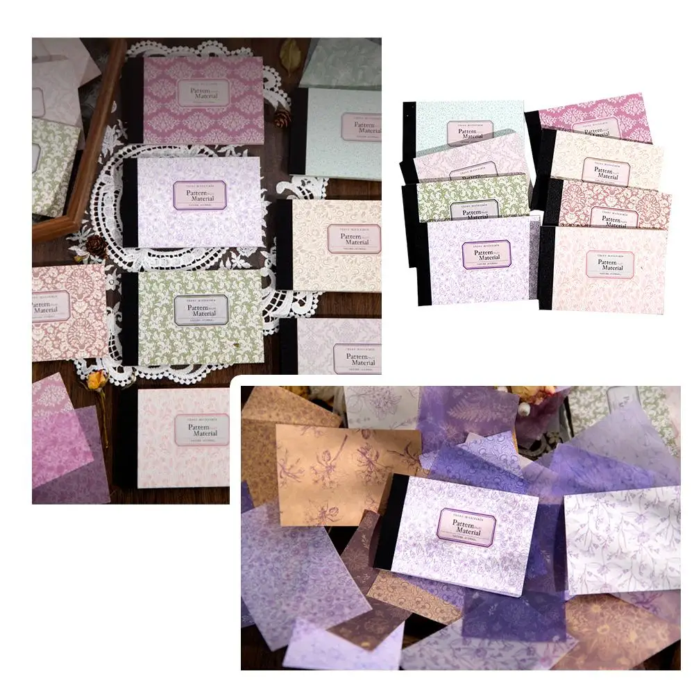 Material de fondo Retro, Papel Kraft grabable, diario de decoración Vintage, Collage de recortes, 40 hojas - imagen 4