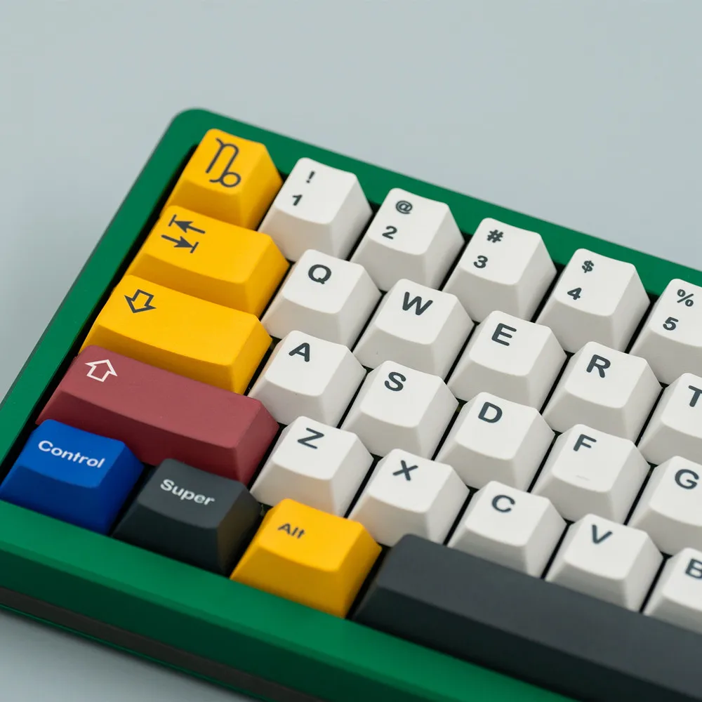 1 Set Capricorn Keycap Mondrian 143 Keys PBT DYE Subbed Cherry Profile 1.5mm For Gateron Outemu Switches Mechanical Keyboard - imagen 2