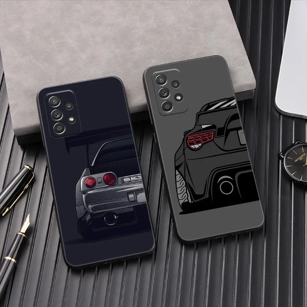 JDM funda de teléfono Galaxy A53 5G, carcasa trasera para Samsung A54, A52, A52S, A51, A71, A73, A72, A41, A42, A91, A32, A33, Tokyo Drift Sports Car
