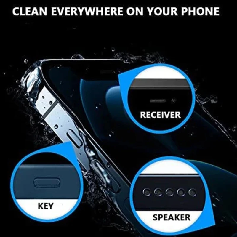 Removedor de polvo Universal para agujeros de teléfono móvil, pegatina para altavoz, cinta adhesiva para limpieza de polvo para IPhone, Airpods, Samsung, Xiaomi, Kit de limpieza - imagen 3