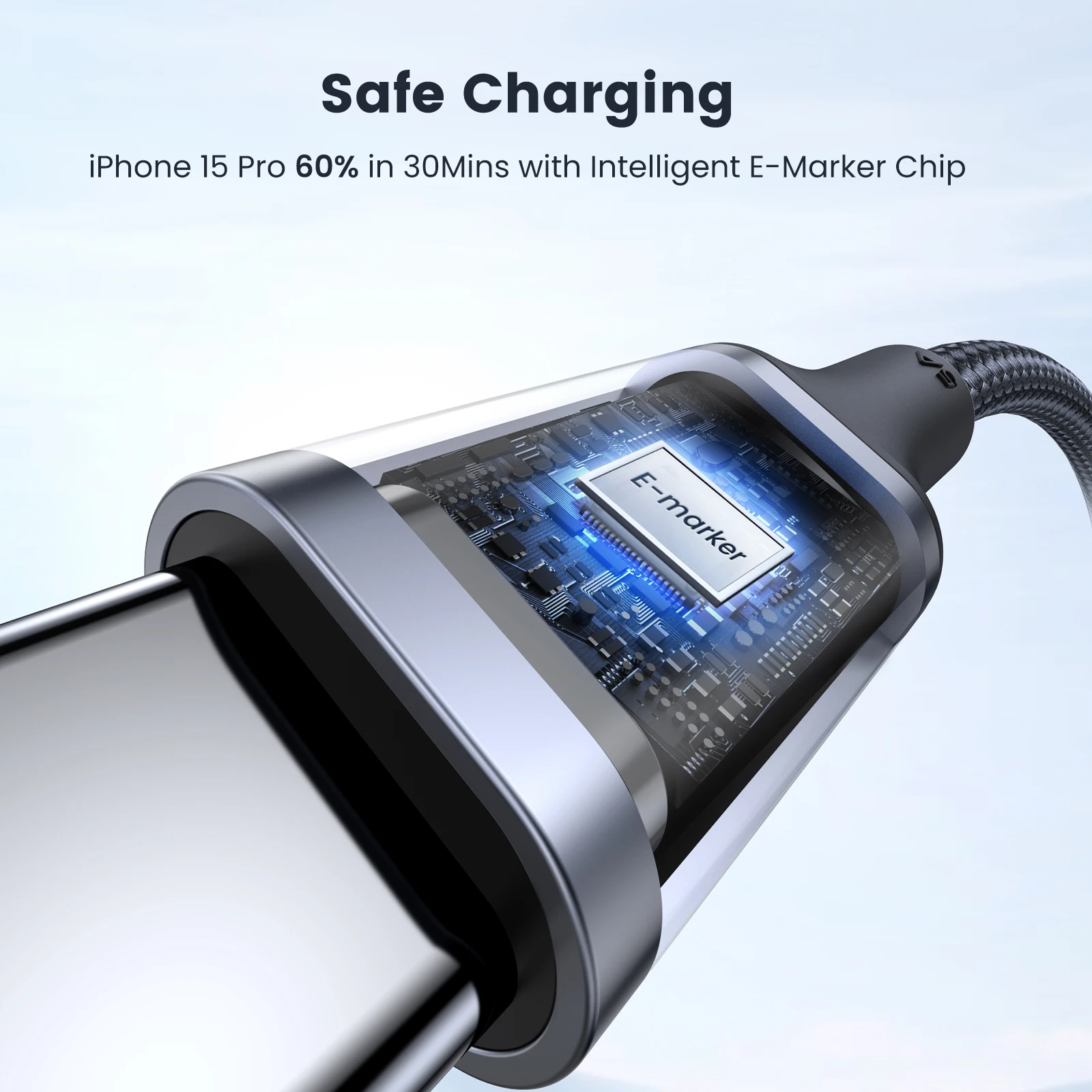 UGREEN Cable USB C PD100W - Carga rápida Samsung S26 iPhone MacBook - imagen 4