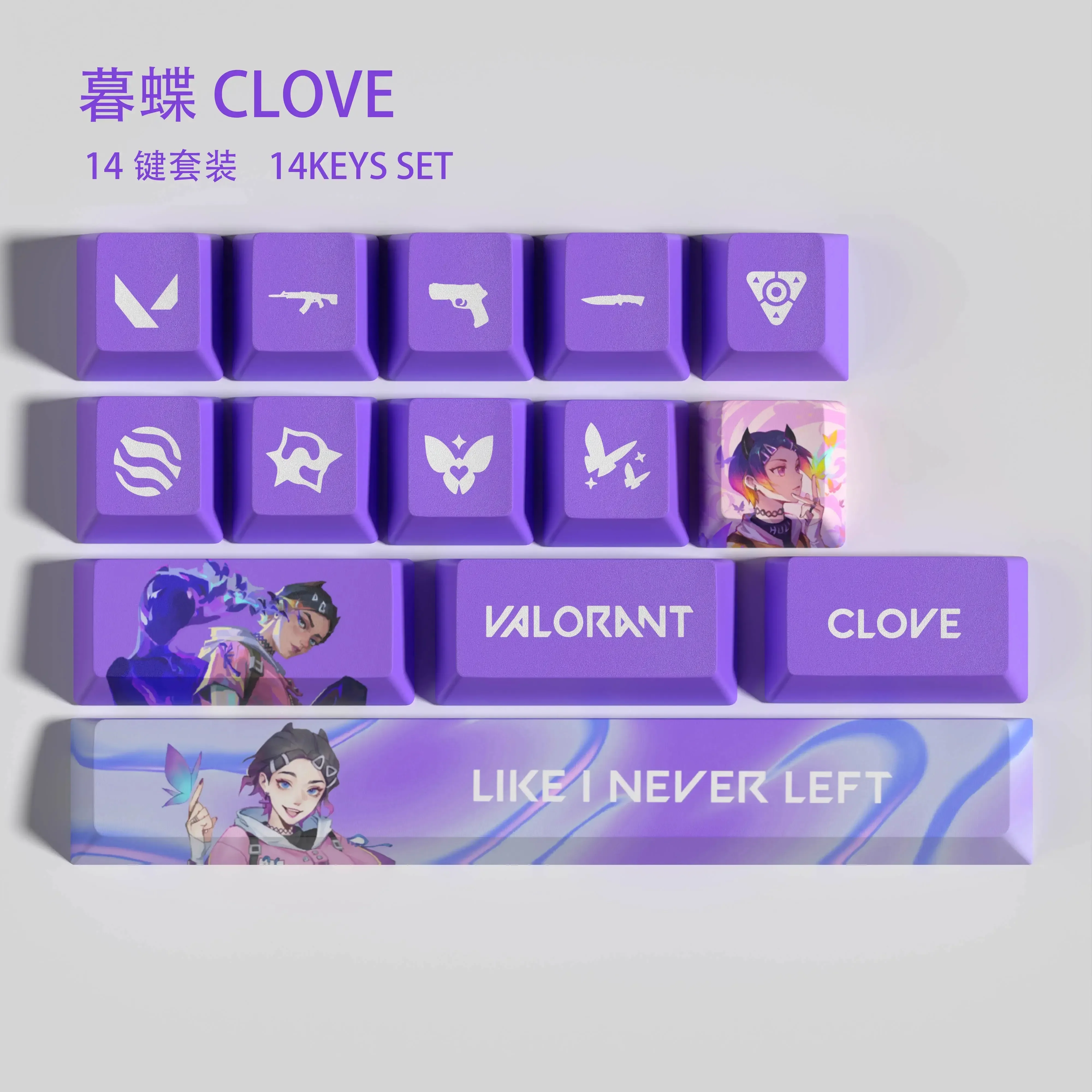 14 keys keycap
