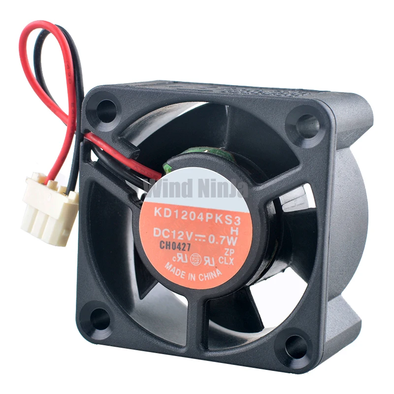 KD1204PKS3 4cm diamètre 40mm ventilateur 40x40x20mm DC12V 0.7W 2 broches ventilateur d'échappement de refroidissement silencieux pour alimentation - imagen 4