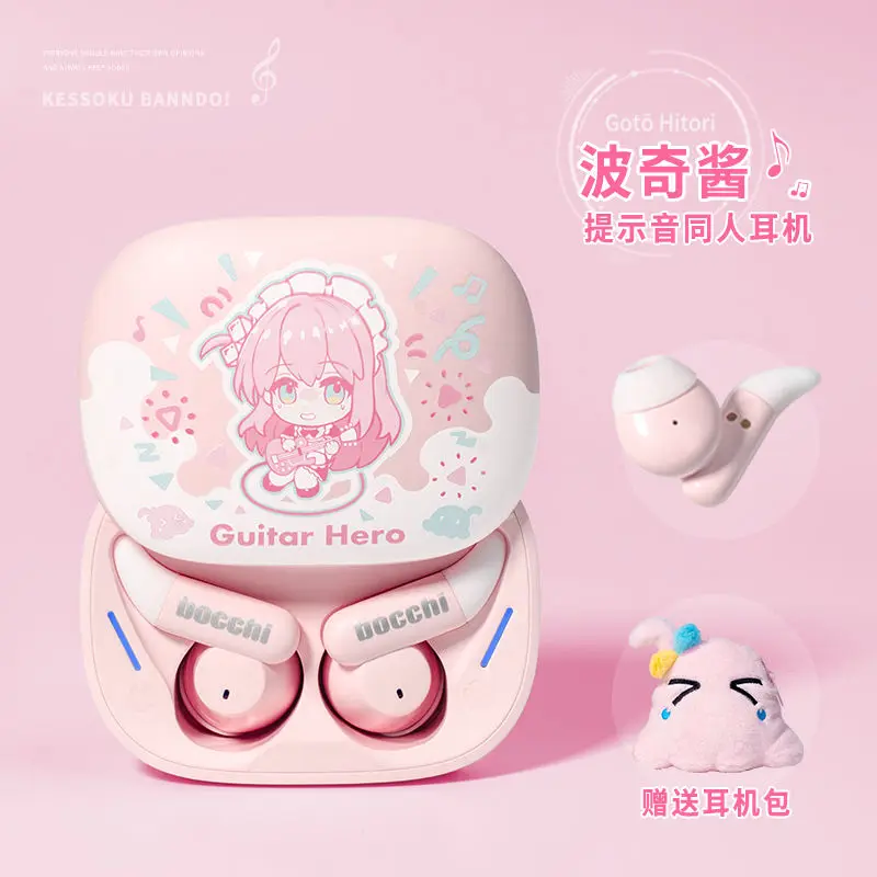Auriculares inalámbricos HIFI Anime Honkai Impact 3 Bluetooth 5,3 auriculares Bocchi Cosplay in-ear Control táctil regalo de cómic para estudiantes - imagen 3