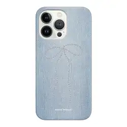 Funda iPhone 16 15 14 13 12 Rosa Tweed – Cubierta PC Dura Brillante