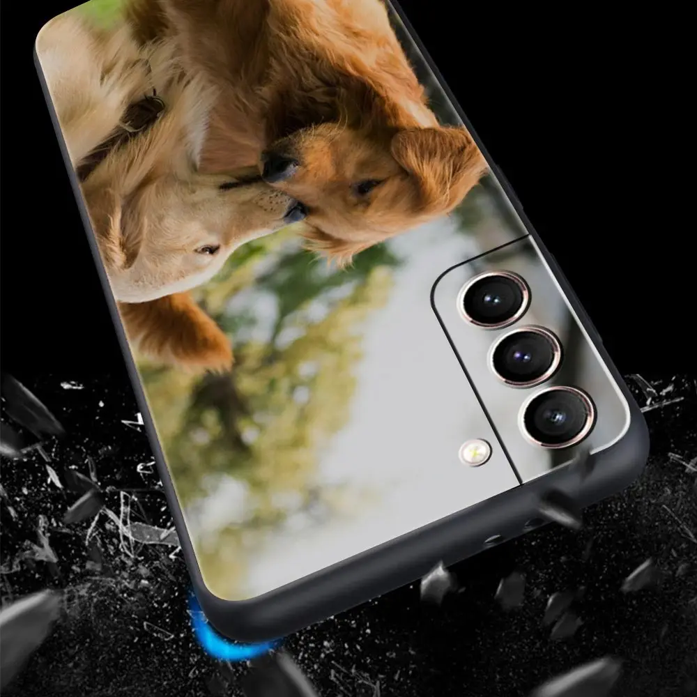 Labrador Golden Retriever perro funda de teléfono para Samsung Galaxy S24 S23 S22 Ultra S20 S21 FE 5G S10 S9 Plus S10E S8 S7 Edge Cover - imagen 2