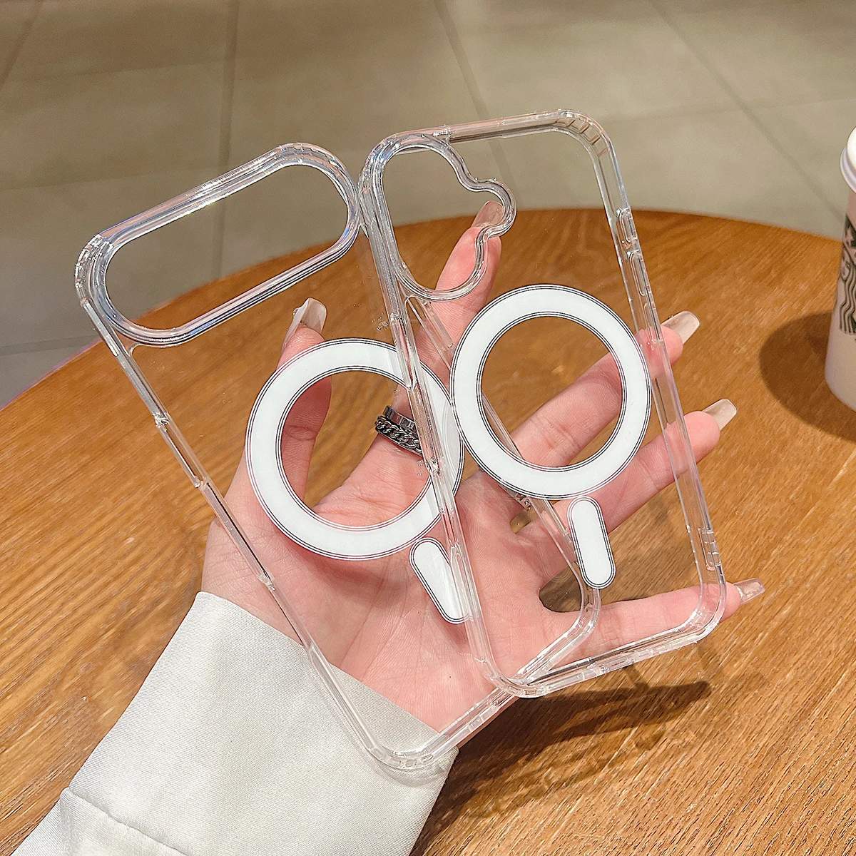 Venta al por mayor funda magnética para iPhone 17 Pro Max Air 17Pro funda transparente a prueba de golpes Mag-safe carcasa de carga inalámbrica 10 unids/lote - imagen 4