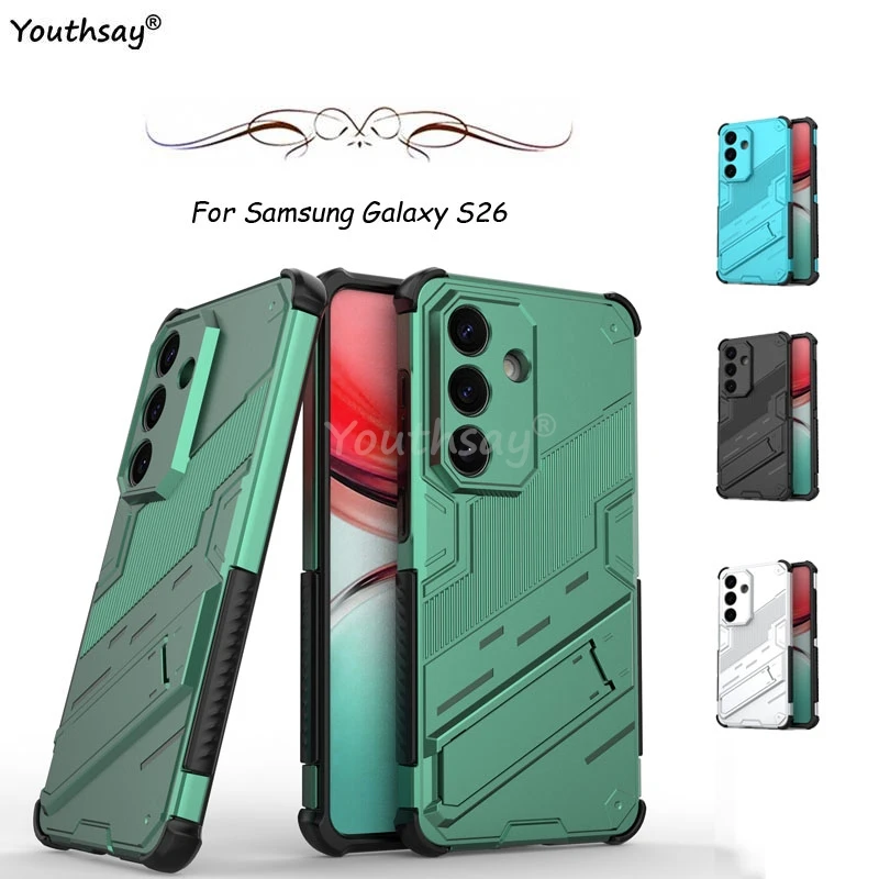 Para Samsung Galaxy S26 funda protectora para teléfono Samsung S26 funda Invisible soporte armadura magnética funda S26 Plus Ultra