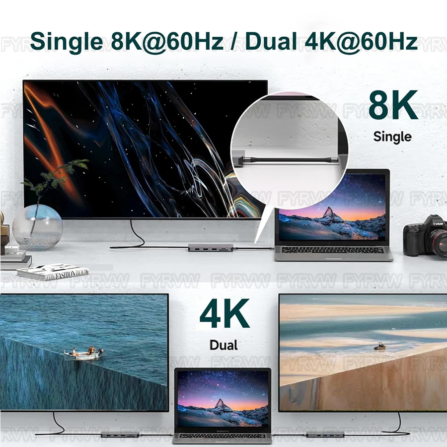 Cable USB4.0 de 40Gbps, Cable de 240W PD3.1 USB C a tipo C, Cable de datos Thunderbolt de 40Gbps, Cable de carga rápida FPC 5A para banco de energía - imagen 5