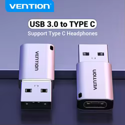 Vention-Adaptador USB 3,0 2,0 macho a tipo C hembra, cable Convertidor para ordenador portátil, Samsung S20, Xiaomi 10, auriculares