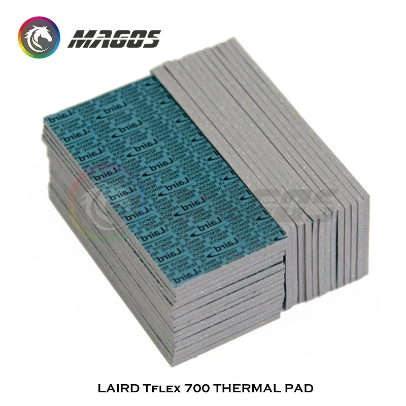 LAIRD Tflex 700 5W/mK GPU CPU RAM SSD disipador de calor almohadilla de silicona conductora de refrigeración 40*80mm/100*100mm almohadilla térmica de alta calidad - imagen 2