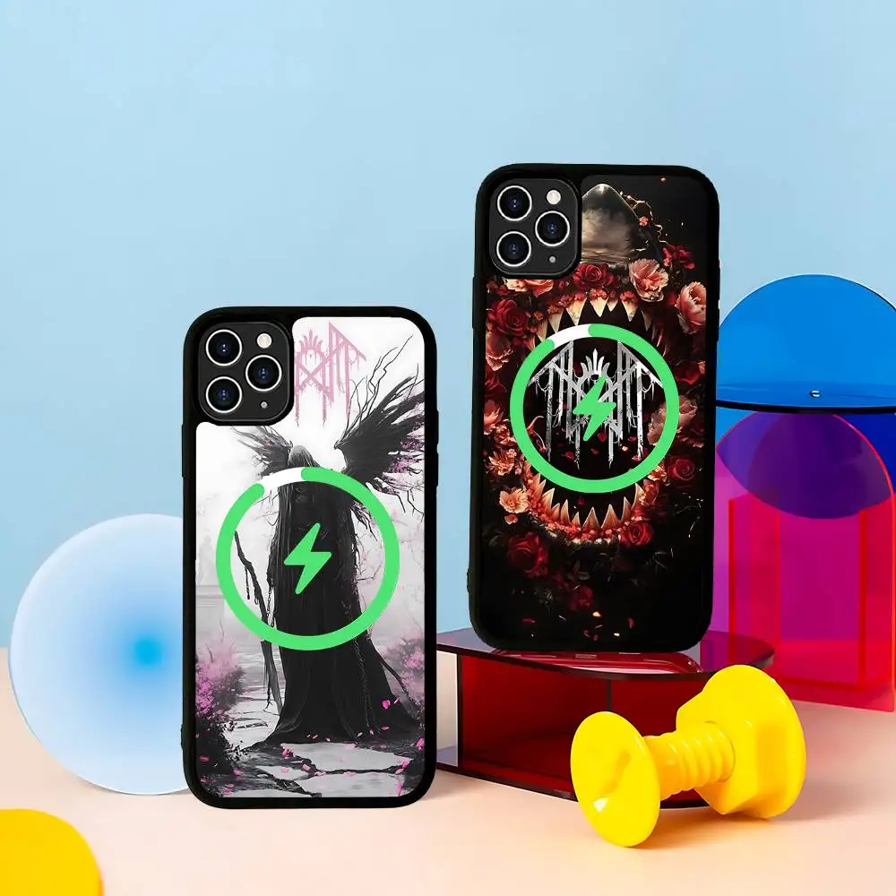 Funda magnética para teléfono Rock Band S-Sleep TokenS, funda para IPhone 16, 14, 13, 12, 11, 15 Pro Max Plus, funda de carga inalámbrica Magsafe