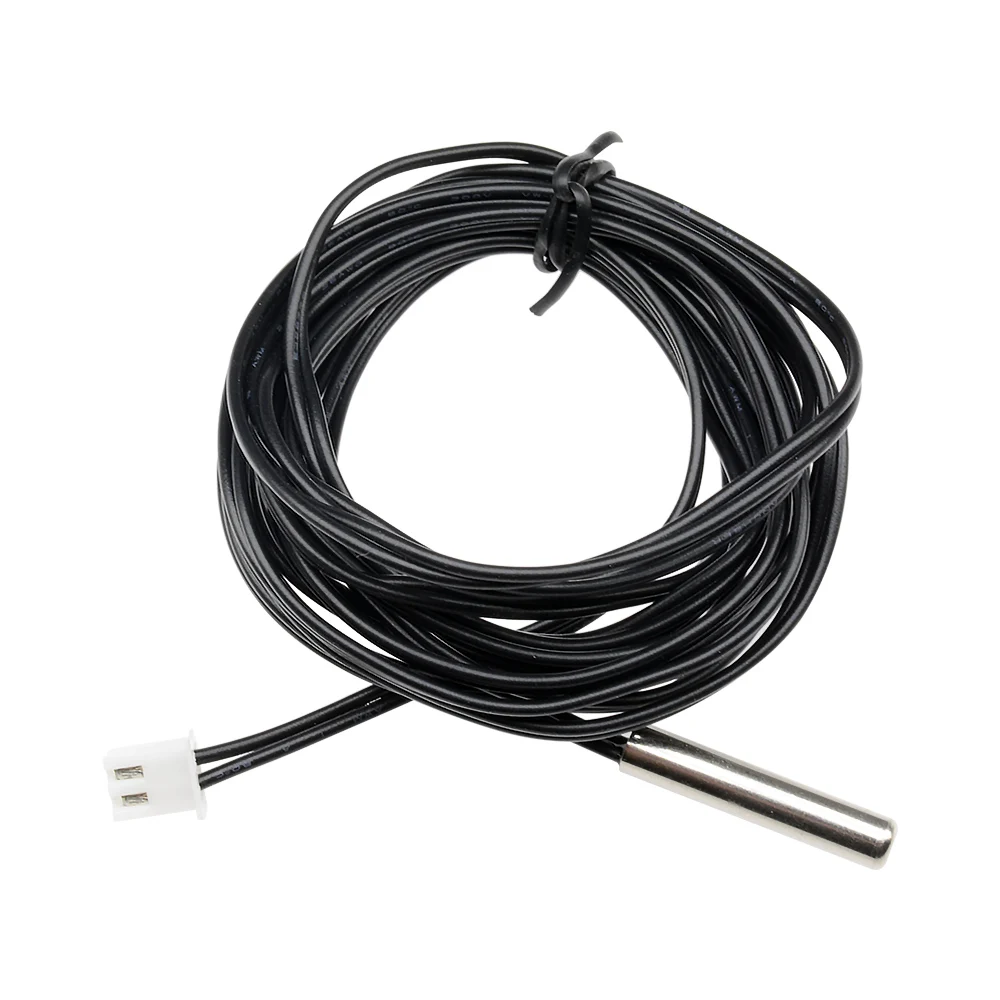 50CM 200CM 300CM Sensor de temperatura termistor NTC Cable de sonda impermeable 10K 1% 3950 W1209 W1401 Cable - imagen 5