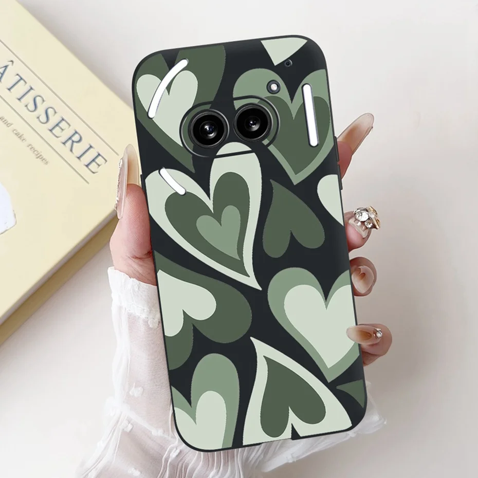 Hermosa funda de teléfono con pintura Floral para nada telefónico (2a) más funda suave de silicona negra para nada teléfono 2 parachoques Phone2a - imagen 4