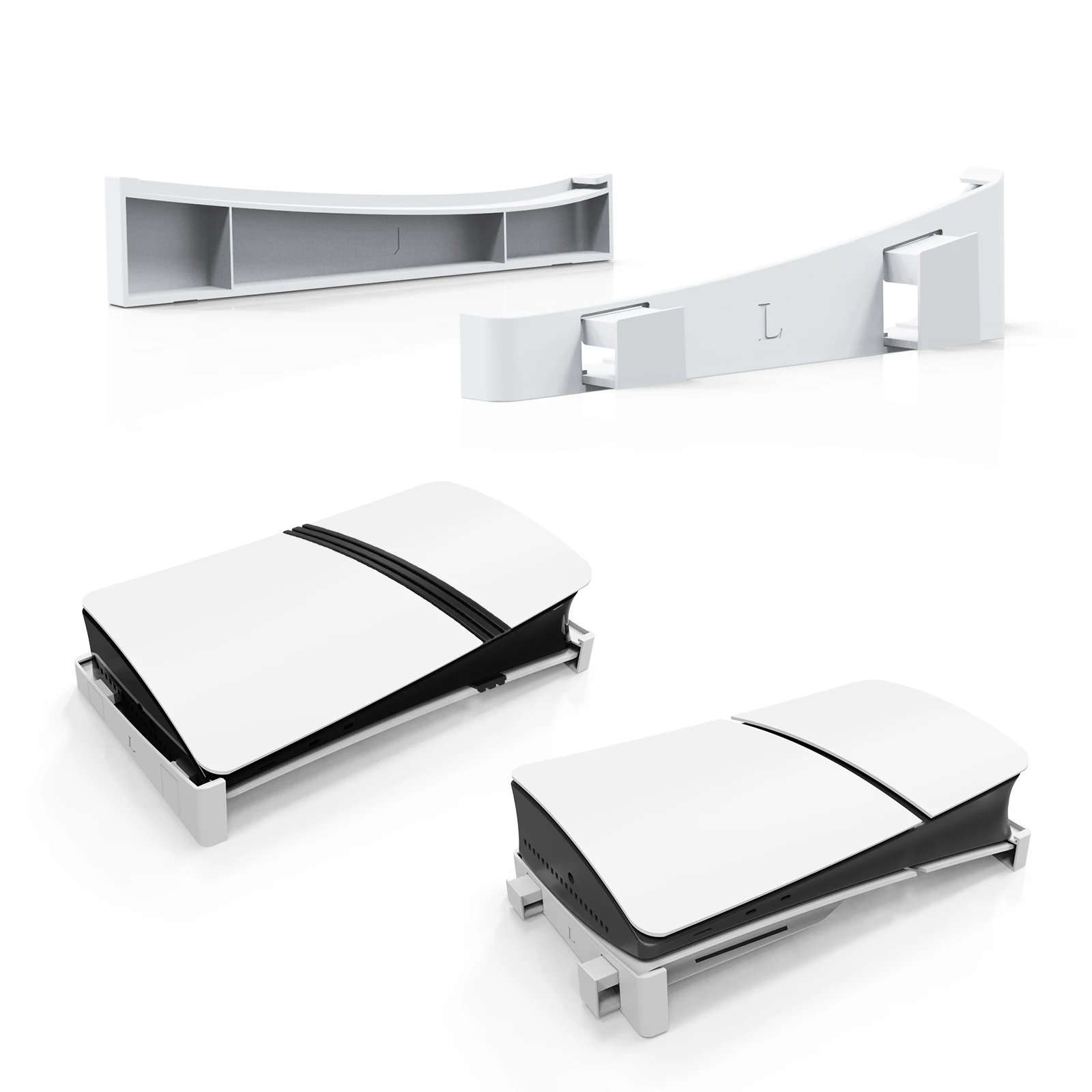 Soporte de Base de refrigeración para PS5 Slim/Pro, soporte Horizontal para PS5 Slim Disc y consola Digital, accesorios para juegos, 2 uds.