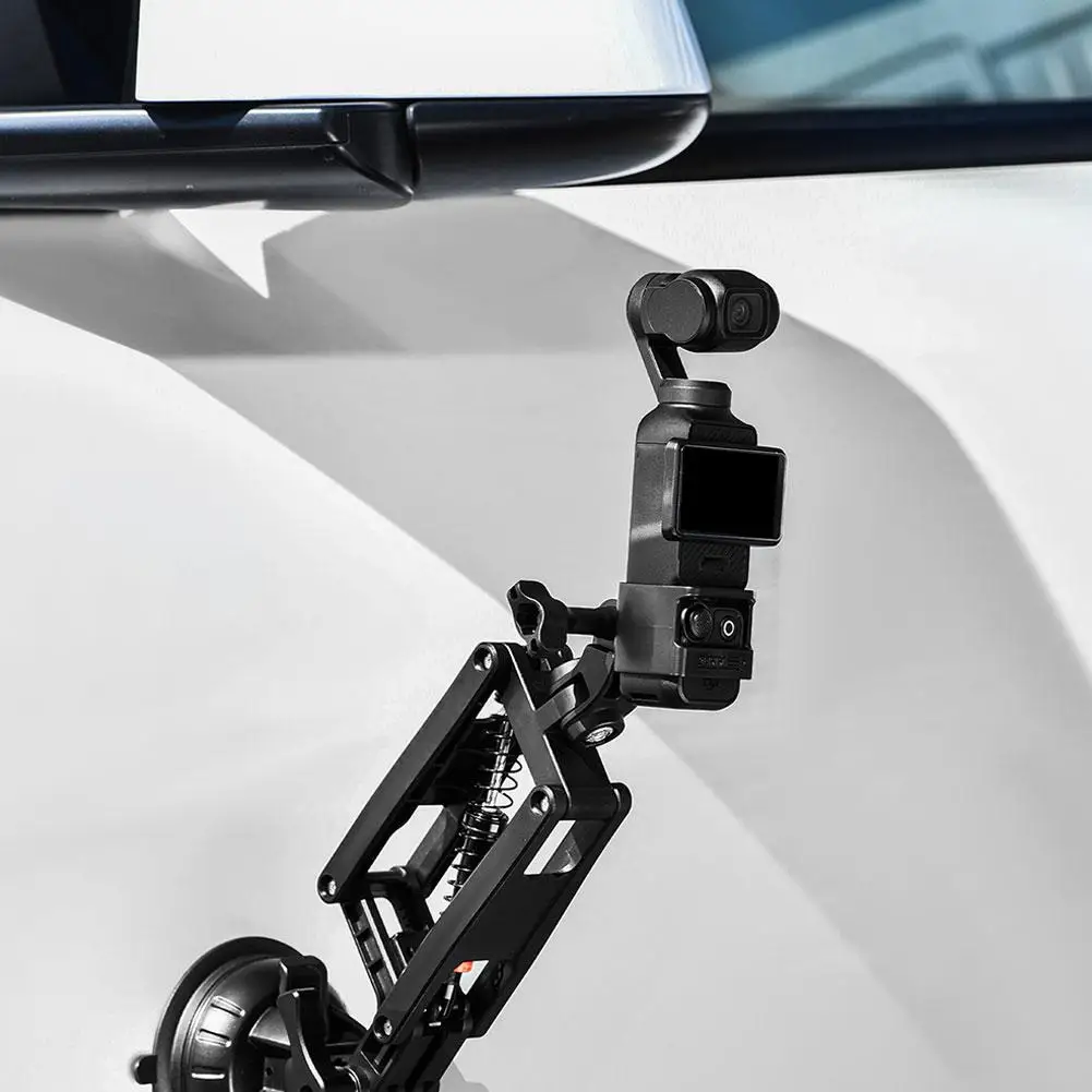 Soporte de cámara antivibración, estabilizador de soporte del eje Z para DJI OSMO Pocket 3/Insta360 X4, accesorio de cámara, soporte con ventosa para coche - imagen 4