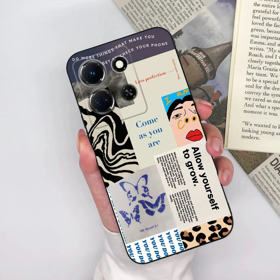 Funda para Infinix Note 30 30Pro 30i, carcasa antideslizante de silicona suave con dibujos animados para Infinix Note 30 30 i Pro Coque Capa - imagen 4