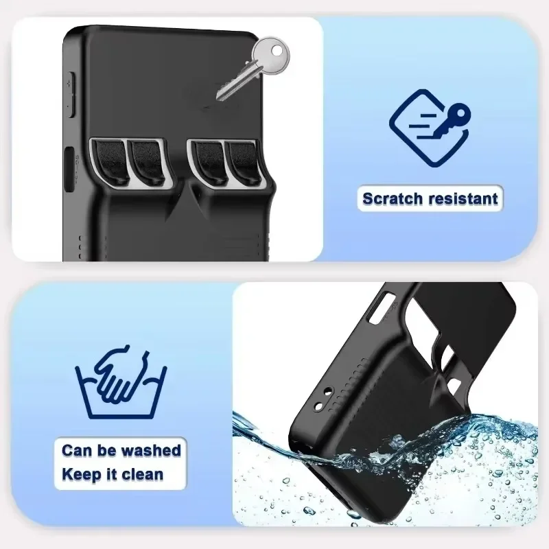 Funda 3 en 1 + vidrio para consola de juegos R36S, funda de silicona suave antiarañazos con cordón y protectores de pantalla, películas de vidrio templado - imagen 5