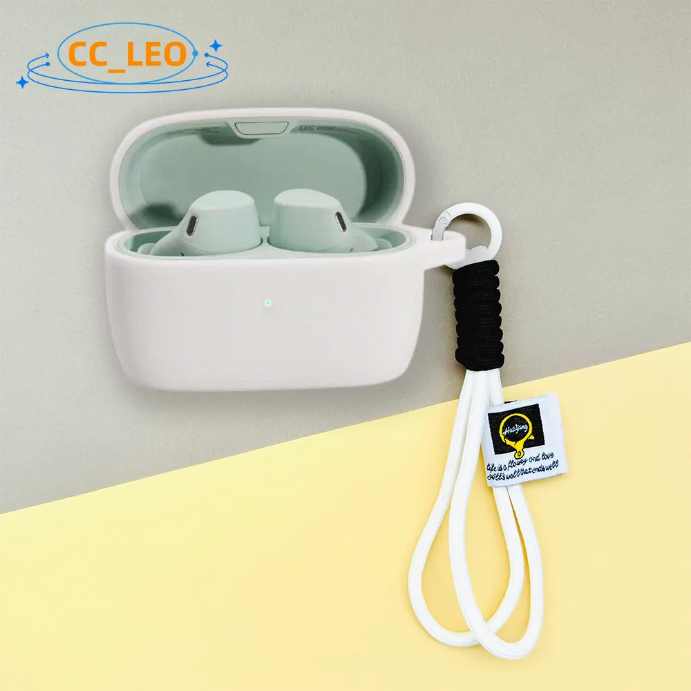 Funda para Jabra Elite 4, bonito colgante con cordón, Softshell de silicona Jabra Elite 3, funda protectora adecuada para Jabra Elite 2 - imagen 2