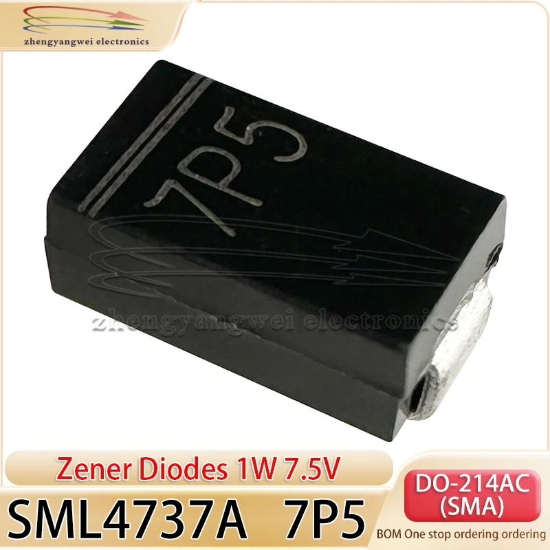 SML4736 6P8 1W/6,8V SML4737A 7P5 1W/7,5V SML4738A 8P2 1W/8,2V SML4739A 9P1 1W/9,1V SML4740 10 1W/10V SML4741 11 1W/11V Diodo Zener - imagen 5