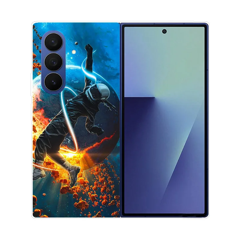 Para Samsung Galaxy Z Fold 7 funda de mármol Lobo León funda trasera dura de PC para Samsung Galaxy Z Fold7 carcasa de teléfono de cobertura completa ZFold7 - imagen 5