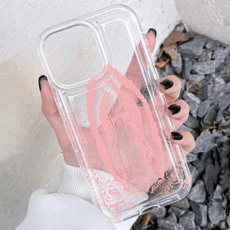 Funda de teléfono con eslogan minimalista Jesús Girl Tulip para iPhone 16E 16 15 14 Pro Max Plus 11 12 13 XR 7 8 Plus SE2 cubierta de Tpu a prueba de golpes - imagen 5