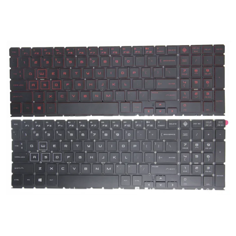 Teclado para ordenador portátil estadounidense con retroiluminación para HP 15-DH 15-DC Q211 C143 OMEN 15 DC0003la DC005TX DC0004TX 15-DH TPN-Q211