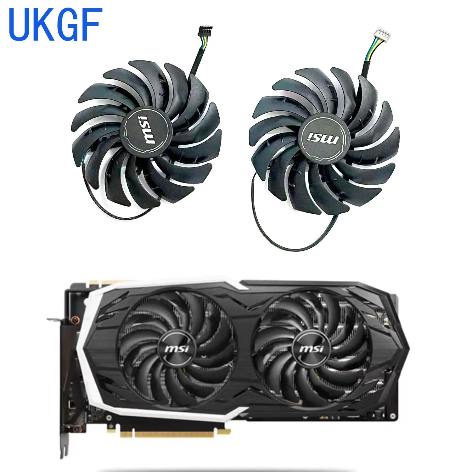 Nuevo ventilador GPU 95MM 4PIN PLD10010S12HH RTX 2070 para ventilador de tarjeta gráfica MSI GeForce RTX2070 SUPER ARMOR OC