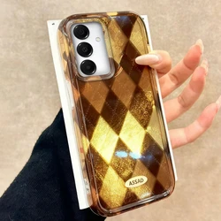 Funda Samsung Galaxy: Rejilla diamante Retro vintage antigolpes