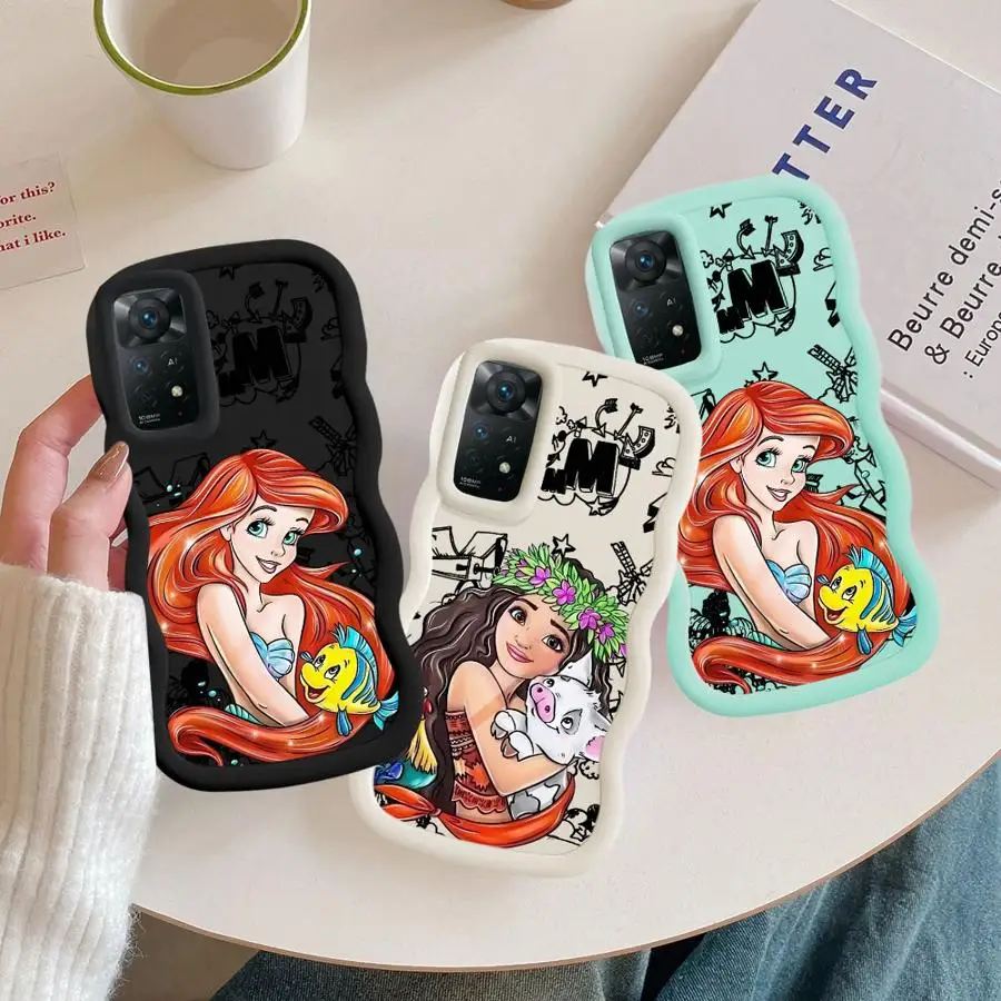 Funda de teléfono suave para Xiaomi Redmi Note 9S 10S 10 14 Pro 12 11 9 8 13 Pro Plus Disney Minnie Mickey lindo - imagen 3