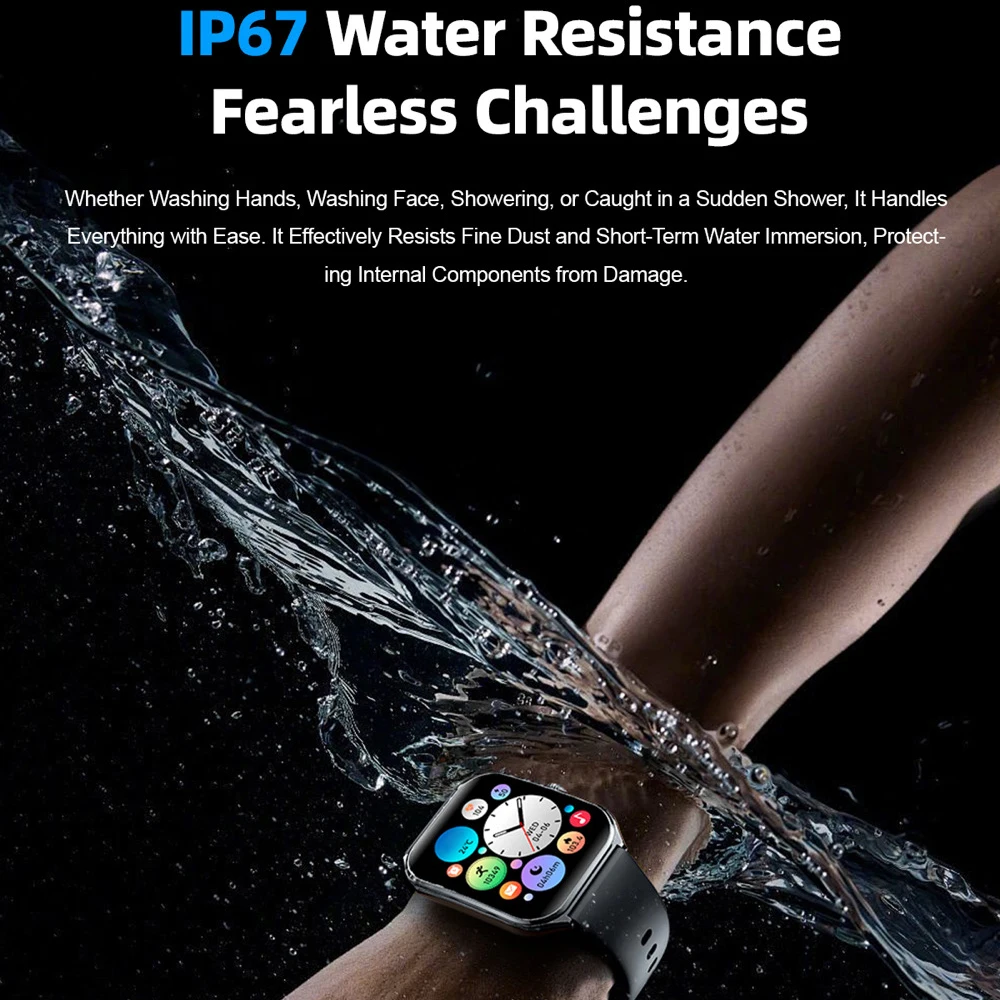 Relojes inteligentes con pantalla Amoled de 1,96 pulgadas, resistente al agua, llamada de diente azul, reloj inteligente para mujeres y hombres, monitoreo de salud del sueño, música con esfera dinámica 3D - imagen 5