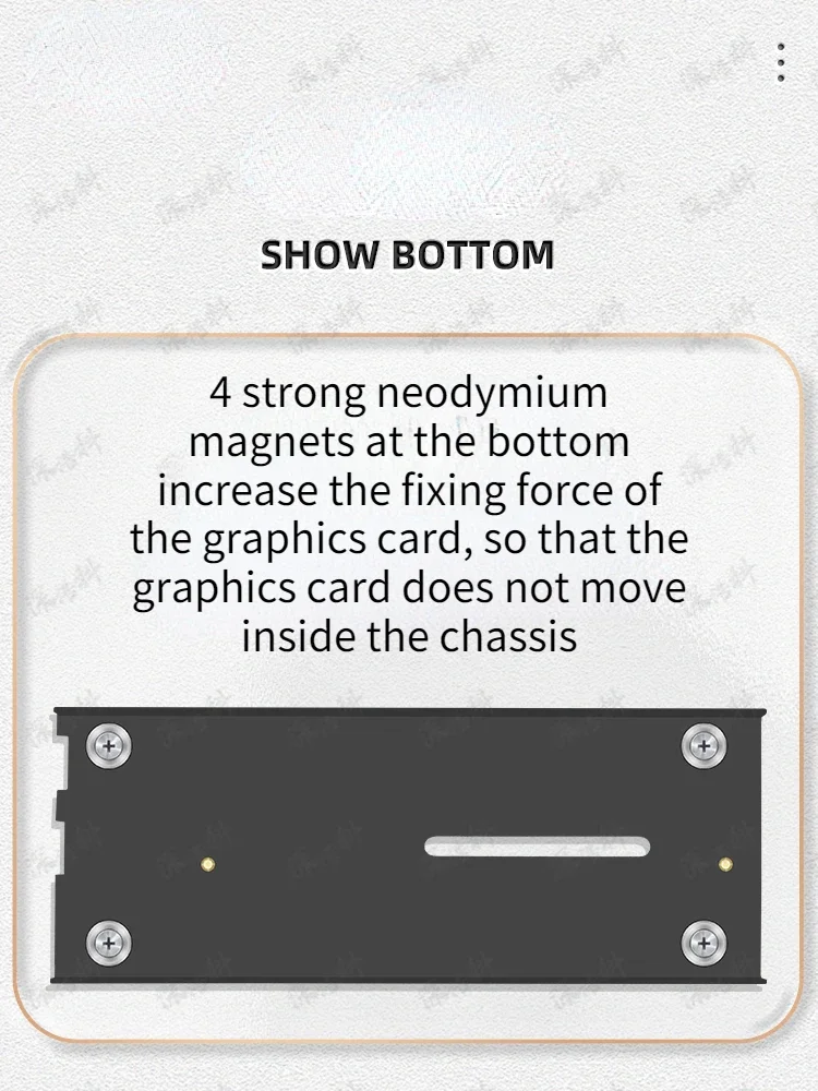 Cable elevador PCIe 3,0 4,0 16x, tarjeta gráfica de vídeo ATX, funda para PC, adaptador de extensión PCI-E X16 + soporte Vertical para GPU, color blanco - imagen 4