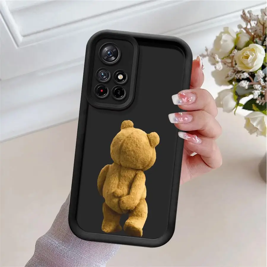 Funda trasera de oso de peluche para teléfono Xiaomi Redmi 9C 13C A2 A1 Plus A3 A5 10C 9A 14C 12C 9T 10A, funda suave - imagen 5