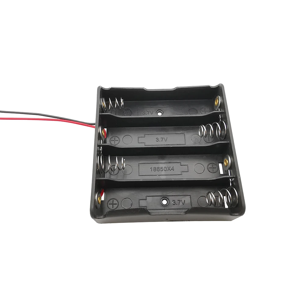 Caja de almacenamiento de batería 18650, caja de plástico con Clip, contenedor con cable de plomo, 1, 2, 3 y 4 ranuras - imagen 4