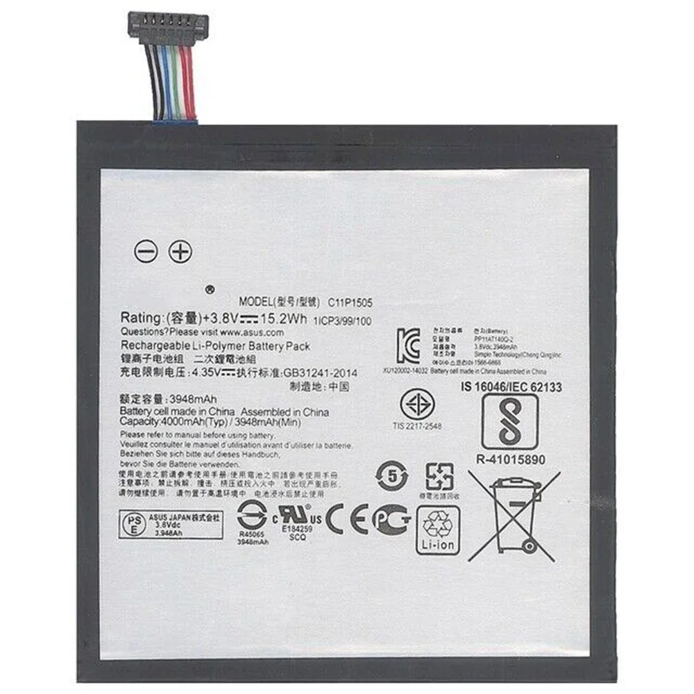 Nuevo Original y genuino C11P1505 3,8 V 15,2Wh batería de ordenador portátil para Asus Zenpad 8,0 Z380kl Z380c, etc. - imagen 3