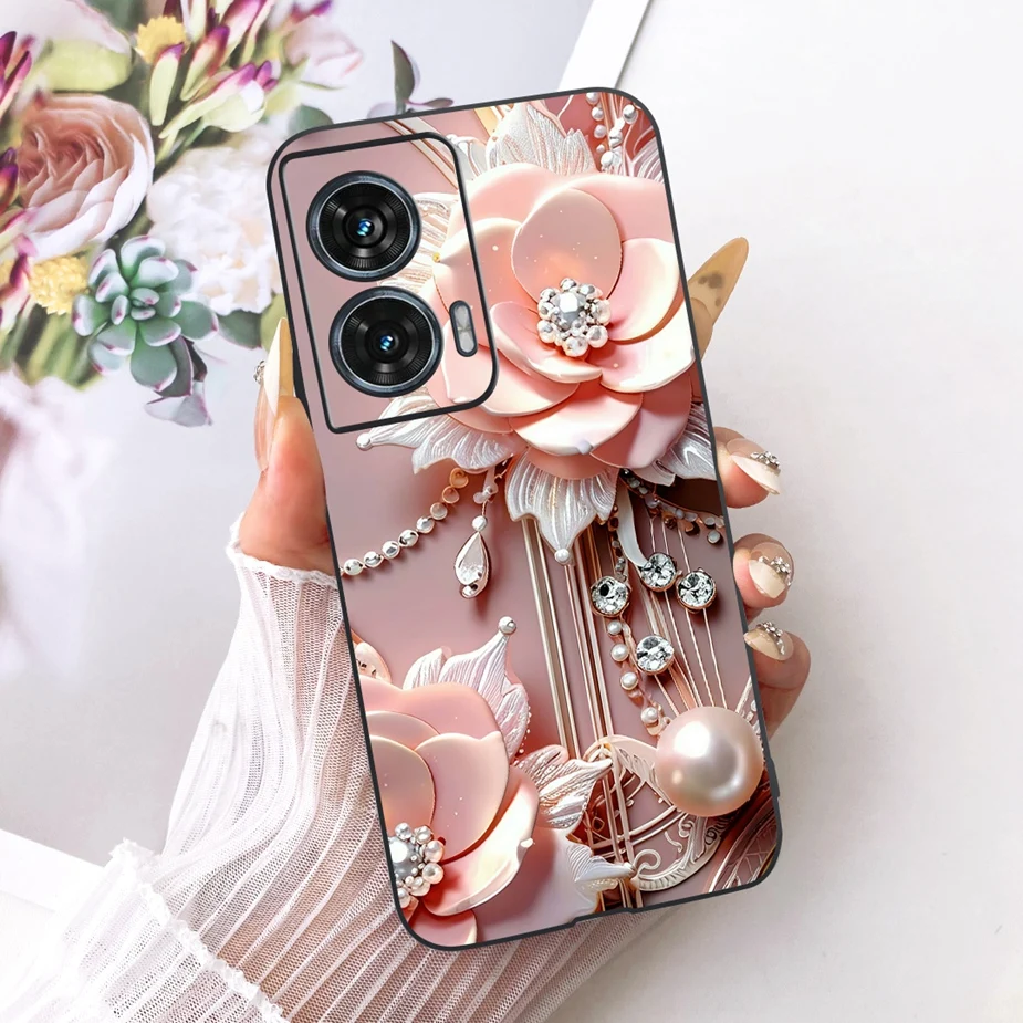 Para Motorola Edge 50 Fusion funda XT2429-1 elegante mariposa pintado funda suave TPU funda de teléfono para Motorola G96 G 96 MotoG96 bolsas - imagen 2