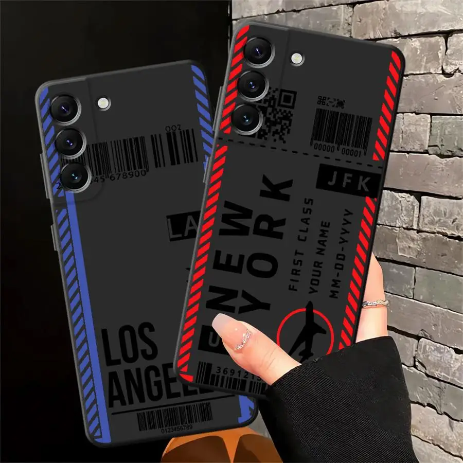 Funda de teléfono suave negra con paso de embarque creativo para Samsung Galaxy A10 A12 A06 A04 A70 A30 A15 A05 A17 A20 A13 A50 A40 A16 - imagen 4