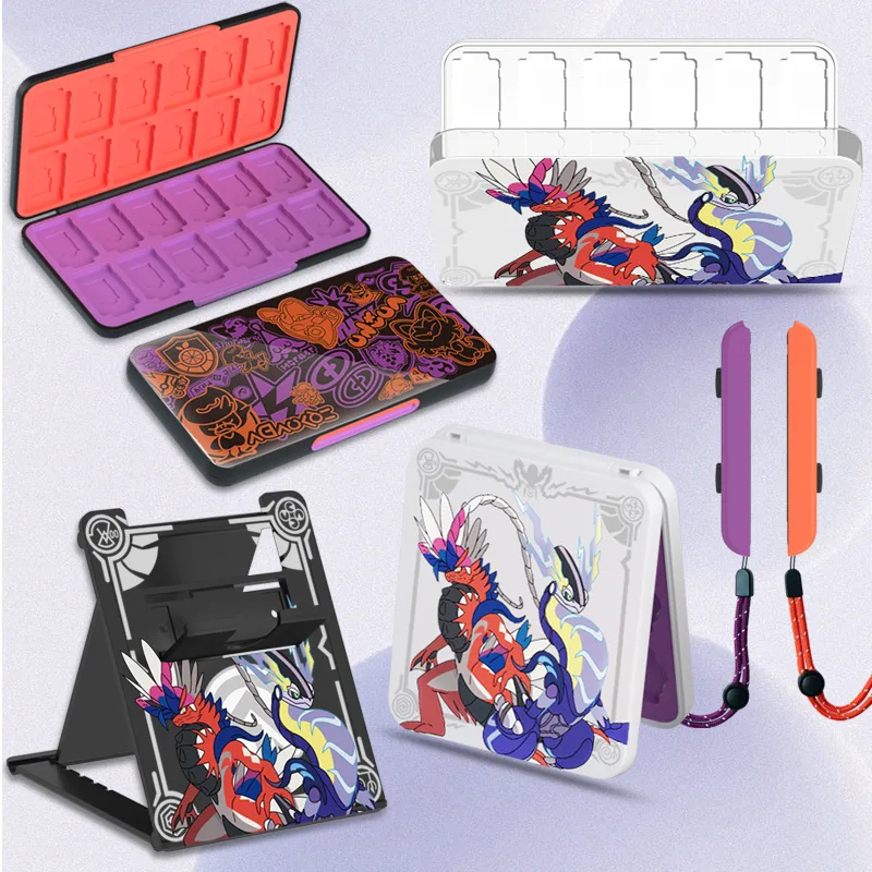 Juego popular PM escarlata y violeta funda de silicona TPU funda suave para NintendoSwitch/Switch OLED