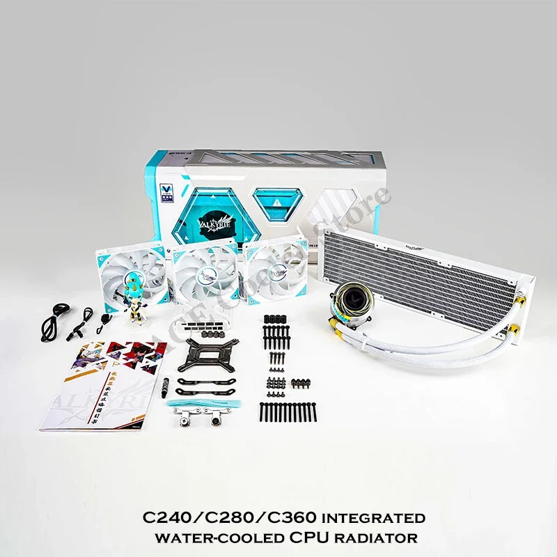 Valkiri CPU enfriador de agua AM5 240MM 360MM refrigeración por agua 300W TDP personalizado alto rendimiento 5V ARGB Stong-bomba de motor - imagen 4