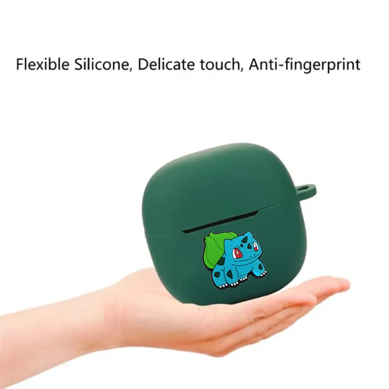 Para Redmi Buds 6 Lite Potdemiel Pokemon funda para auriculares funda de silicona auriculares inalámbricos caja de carga carcasa protectora con gancho - imagen 3