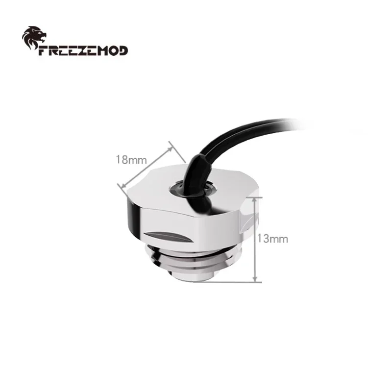 FREEZEMOD-enchufe final de medición de temperatura de refrigeración por agua, Sensor de termómetro 3950 10K, resistente al agua, corto o largo, DT-CWD DT-CWC - imagen 4