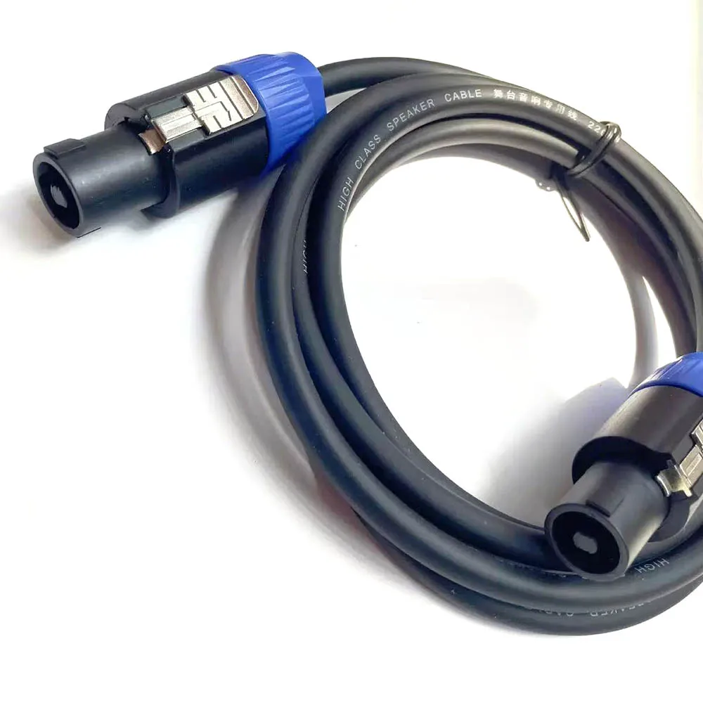 Speakon macho a Speakon macho profesional 2 mm2 Cable de altavoz DJ con bloqueo giratorio para amplificador de escenario de Audio Ohm proyecto XLR - imagen 4